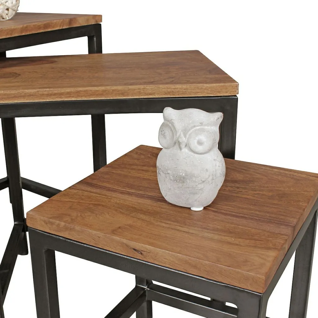 Skyport Tables D'Appoint<Lot de 3 tables gigognes CHIANG MAI