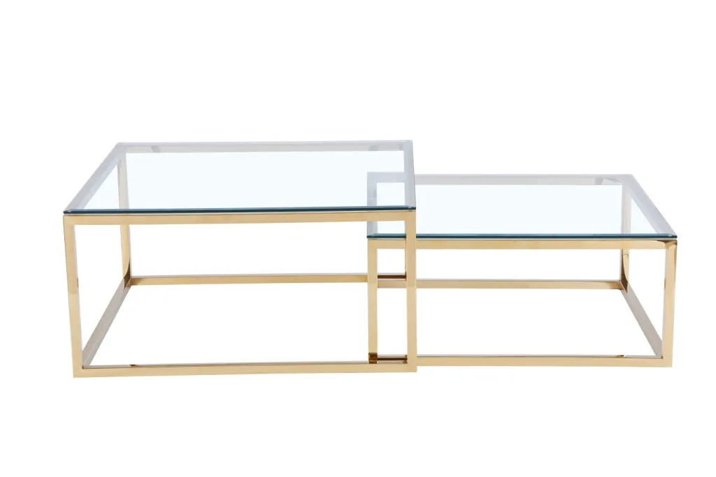 Euro Tische Tables Basses<Lot de 2 tables gigognes C89G-A