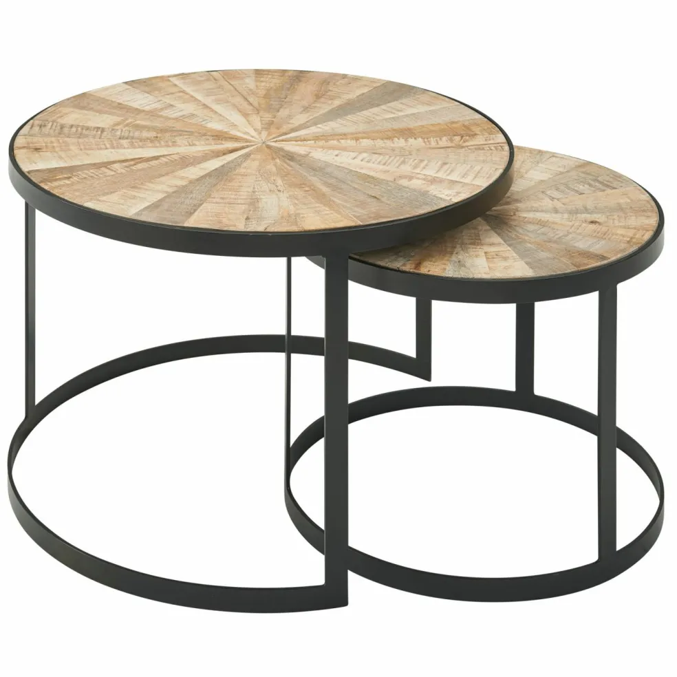 Lot de 2 tables gigognes DOI KIO RAI-MONG
