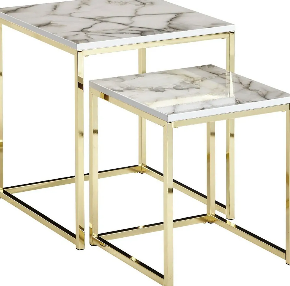 Lot de 2 tables gigognes LAMPHUN