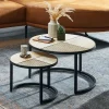 Lot de 2 tables gigognes LAMPANG