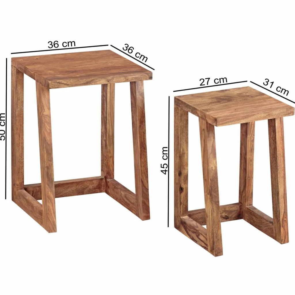 Skyport Tables D'Appoint<Lot de 2 tables gigognes LOEI