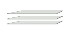 Lot de 3 tablettes amovibles TAPA