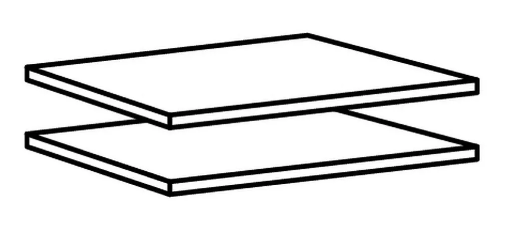 Wimex Accessoires<Lot de 2 tablettes amovibles 972