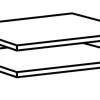 Wimex Accessoires<Lot de 2 tablettes amovibles 995
