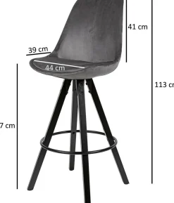 Skyport Chaises De Cuisine|Tabourets De Bar<Lot de 2 tabourets de bar PHUKET