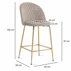 Skyport Tabourets De Bar<Lot de 2 tabourets de bar WOHNLING