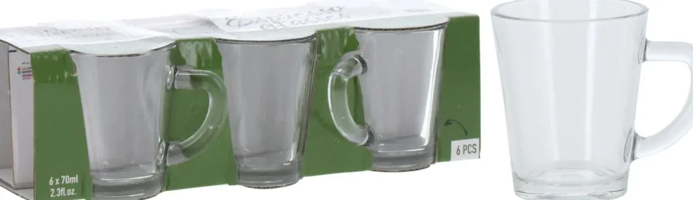 Lot de 6 tasses à expresso EH
