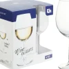 Lot de 4 verres à vin blanc EH