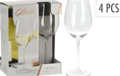 Lot de 4 verres à vin blanc EH