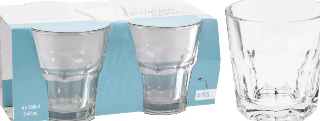Koopman Verres, Tasses & Carafes<Lot de 4 verres KITCHEN