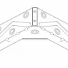 Modular Accessoires De Lit<Lot d'équerres pour sommier électrique VARESE