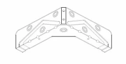 Modular Accessoires De Lit<Lot d'équerres pour sommier électrique VARESE