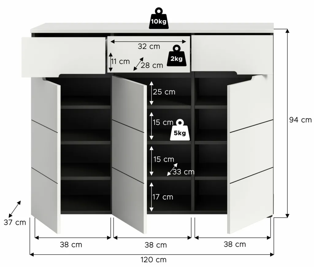 Xonox Commodes Combinées<Meuble à chaussures GOBA