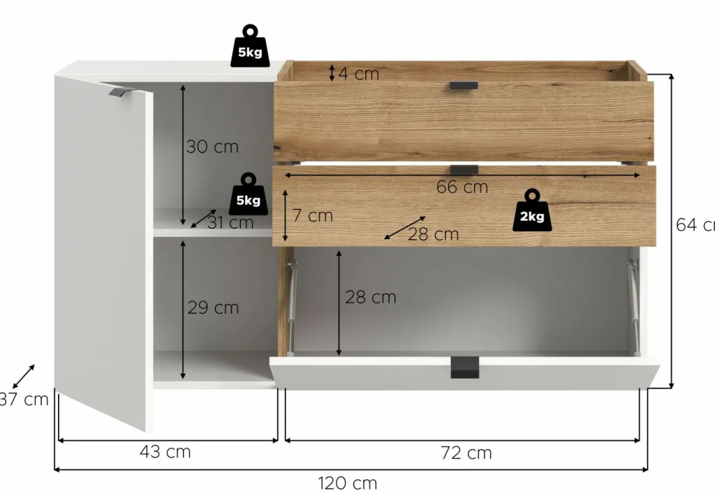 Xonox Meubles À Chaussures À Abattants<Meuble à chaussures NARO