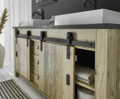 Meuble bas avec double vasque SHERWOOD