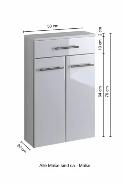 Held Commodes Sdb|Commodes Combinées<Meuble de salle de bains PARMA