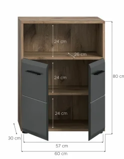 Xonox Commodes Sdb|Commodes Avec Portes<Meuble de salle de bains BONGA