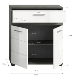 Xonox Commodes Sdb|Commodes Combinées<Meuble de salle de bains ASSELA