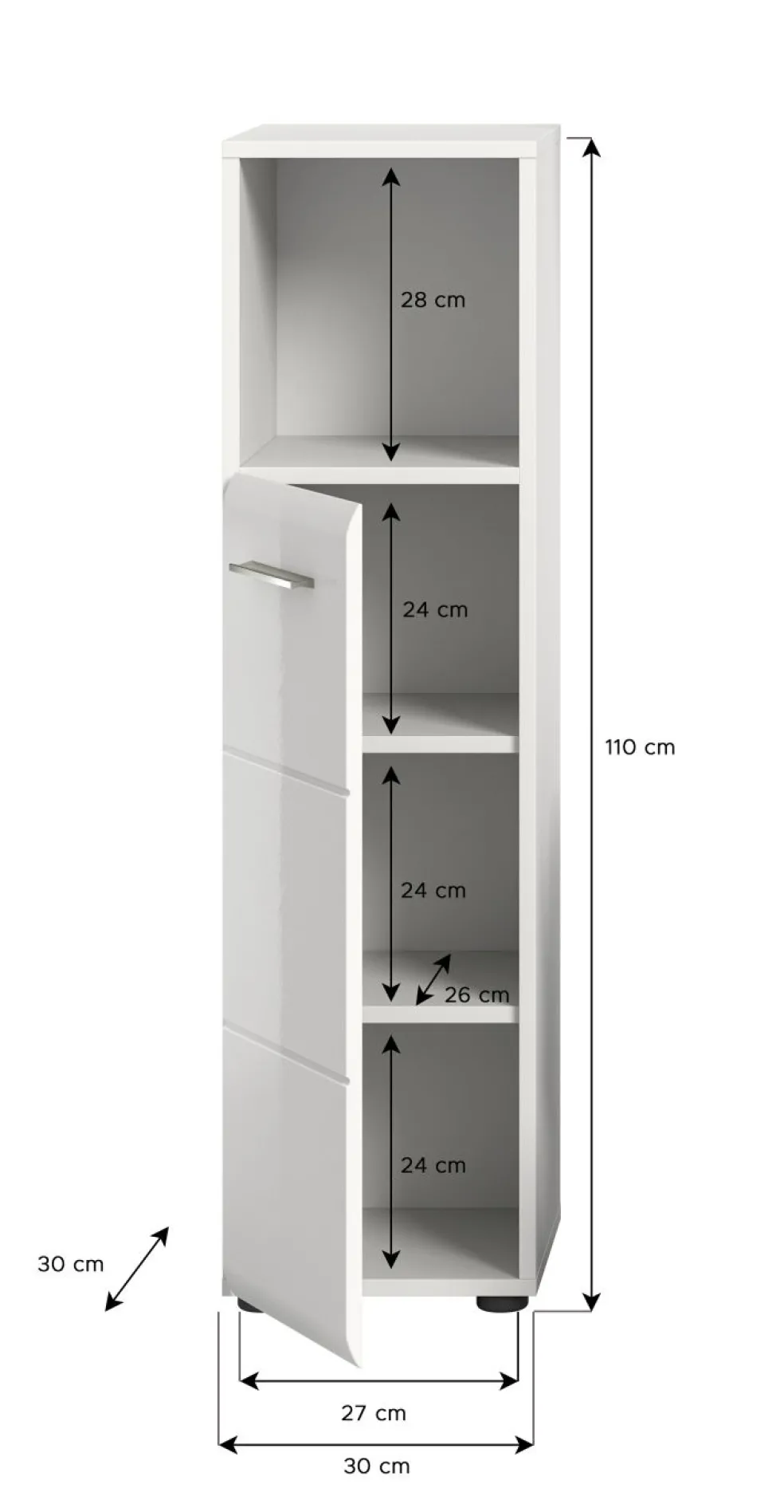 Meuble demi-colonne BONGA