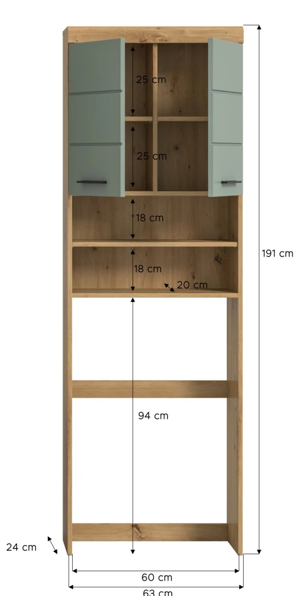 Meuble pour machine à laver SEWULA