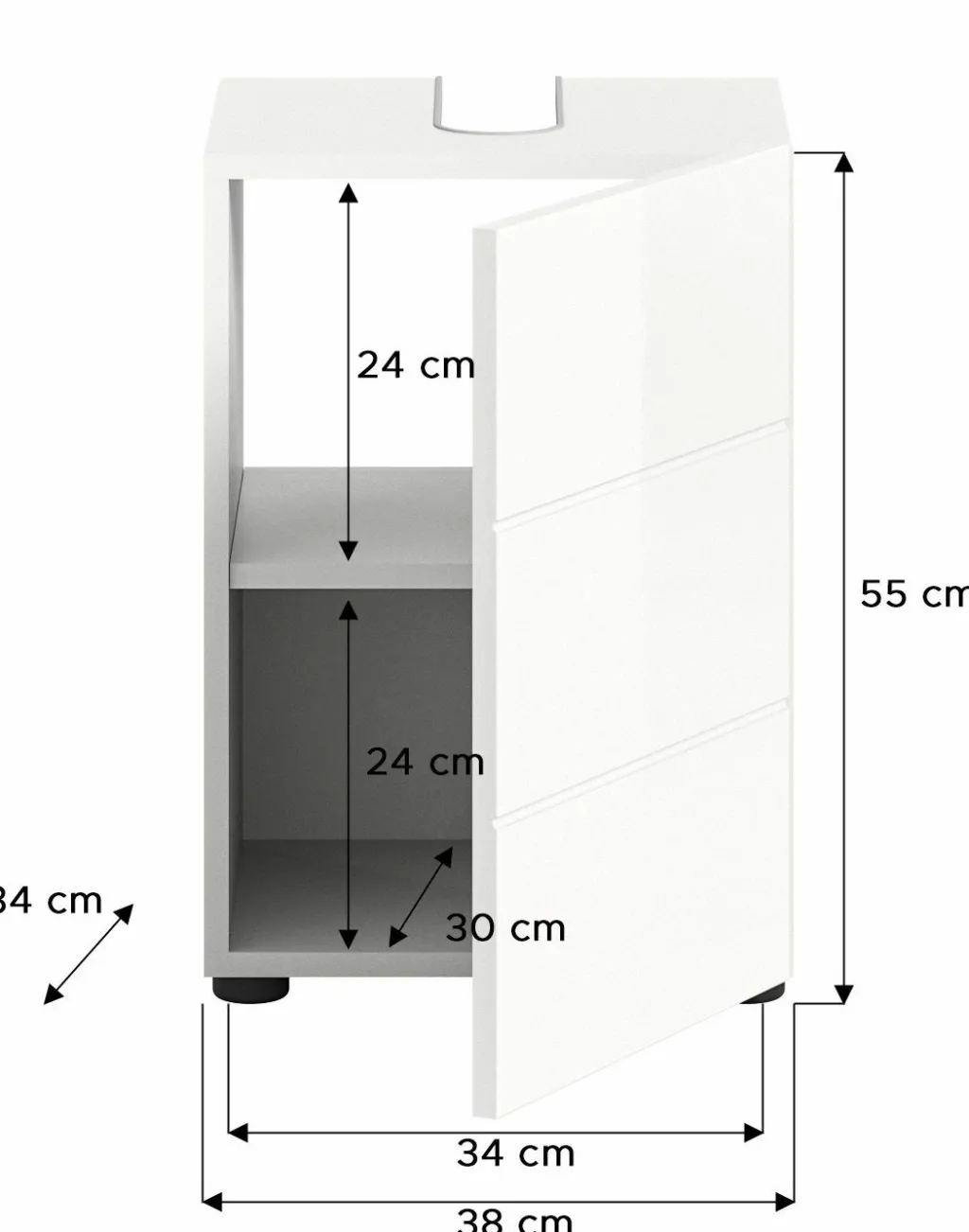 Xonox Armoires De Salle De Bains|Meubles Sous Vasque<Meuble sous lavabo AMBO