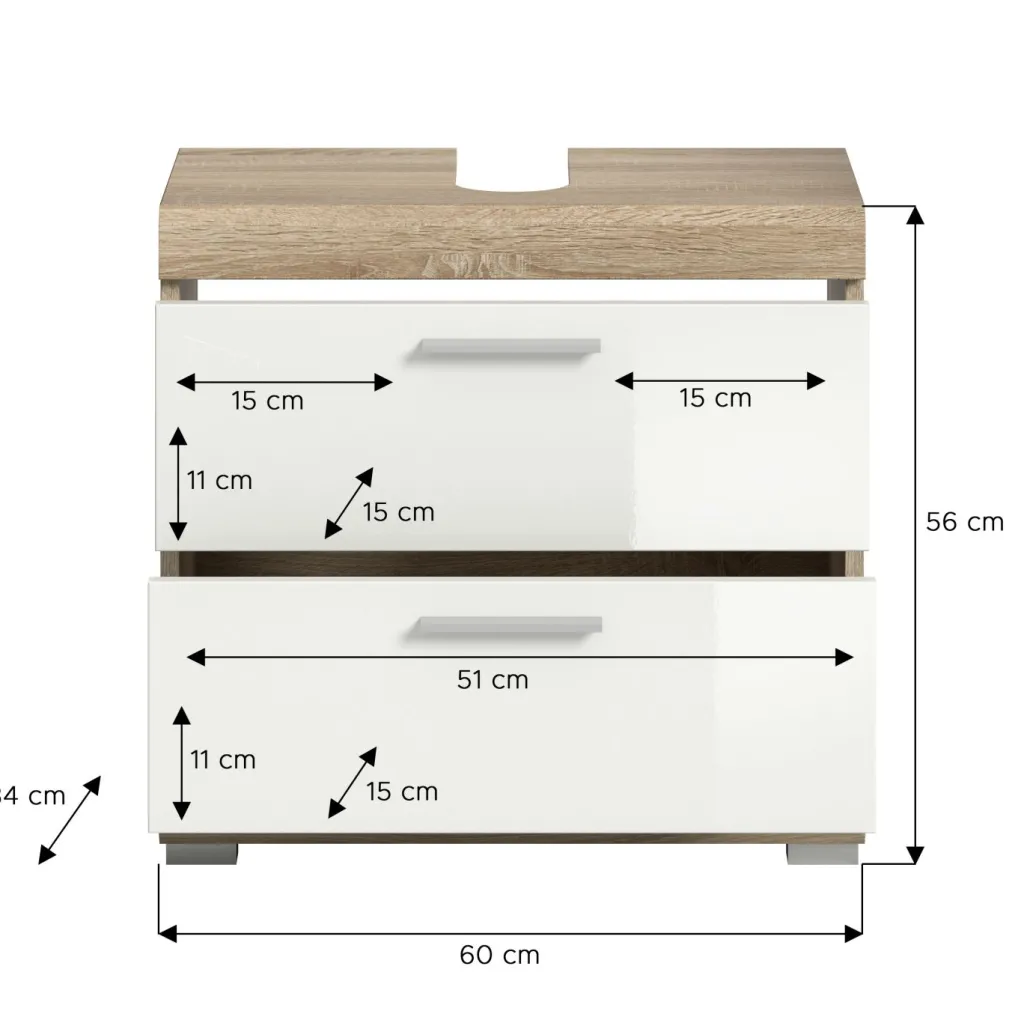 Xonox Armoires De Salle De Bains|Meubles Sous Vasque<Meuble sous lavabo GIMBI