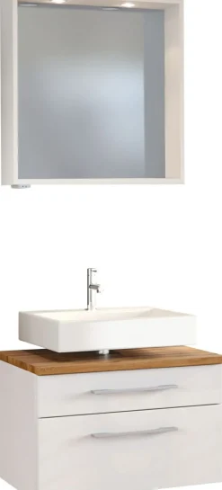 Held Blocs Salle De Bains Complets<Meuble sous vasque 60 avec panneau miroir DAVOS