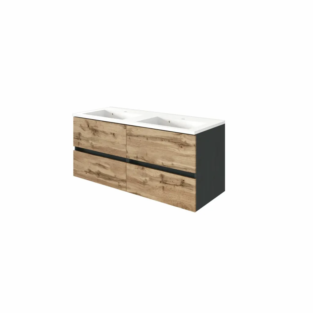 Held Armoires De Salle De Bains<Meuble sous vasque avec double vasque LUCCA