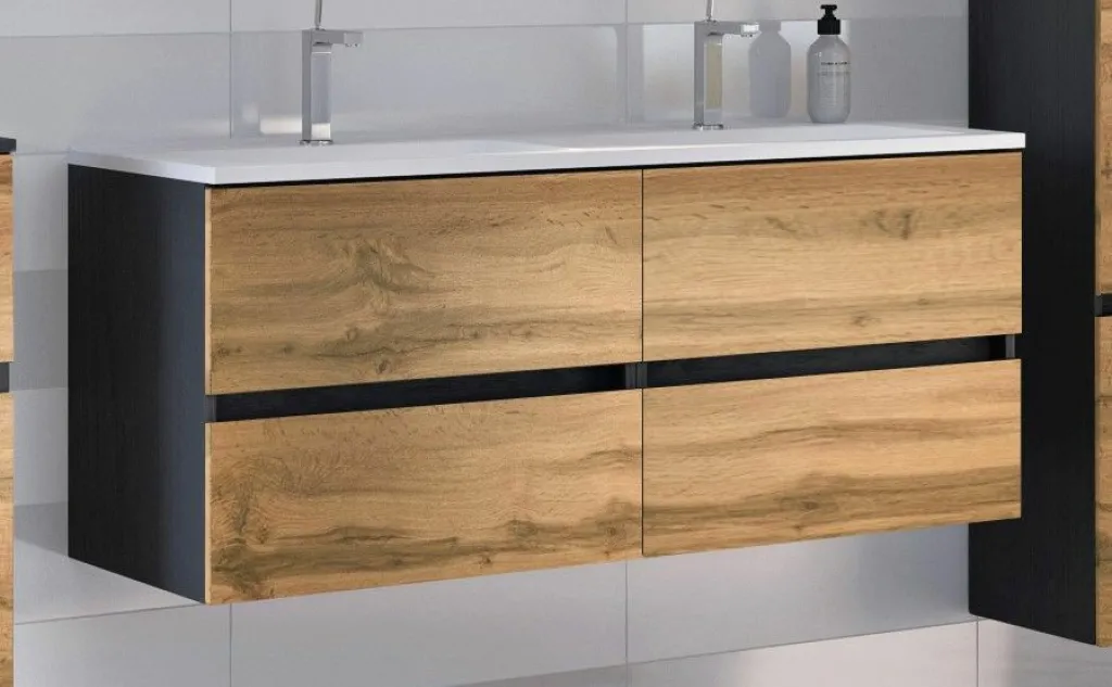 Held Armoires De Salle De Bains<Meuble sous vasque avec double vasque LUCCA