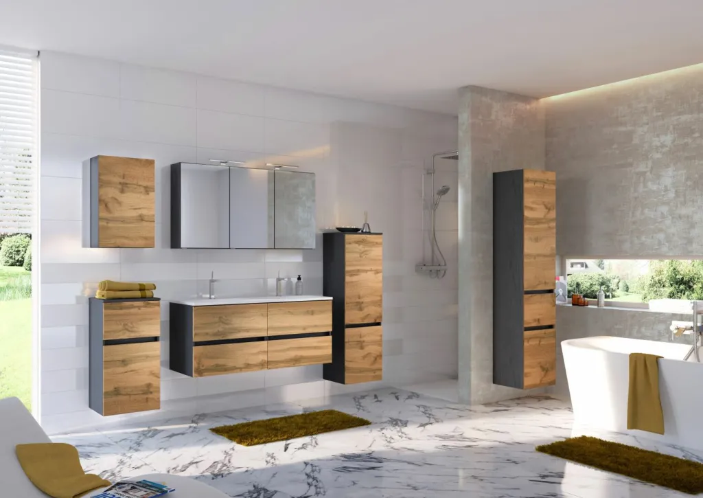 Held Armoires De Salle De Bains<Meuble sous vasque avec double vasque LUCCA