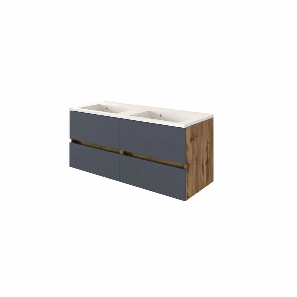 Held Armoires De Salle De Bains<Meuble sous vasque avec double vasque LUCCA
