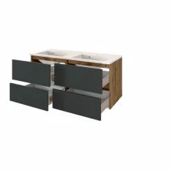 Held Armoires De Salle De Bains<Meuble sous vasque avec double vasque LUCCA