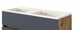 Held Armoires De Salle De Bains<Meuble sous vasque avec double vasque LUCCA