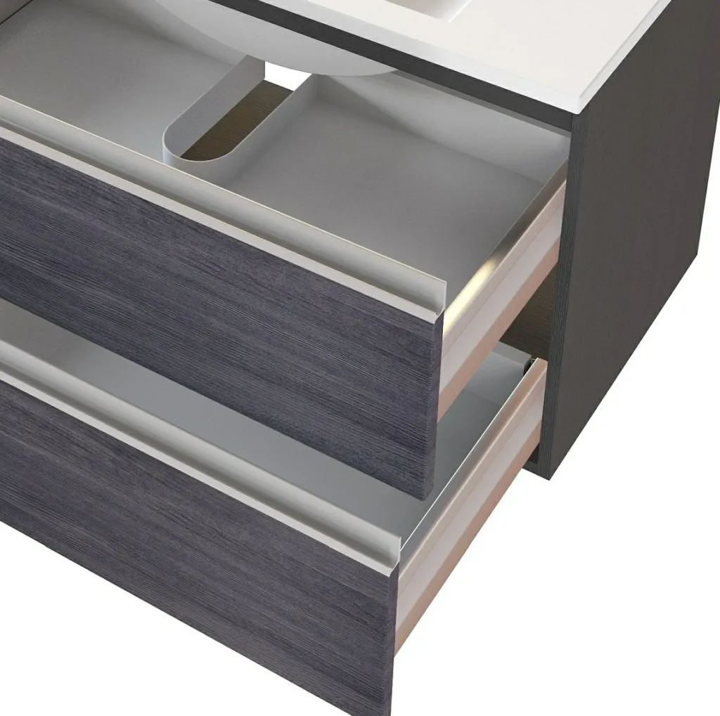 Held Armoires De Salle De Bains<Meuble sous vasque avec lavabo 80 cm AREZZO