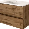 Meuble sous vasque avec plan vasque 80 BAABE