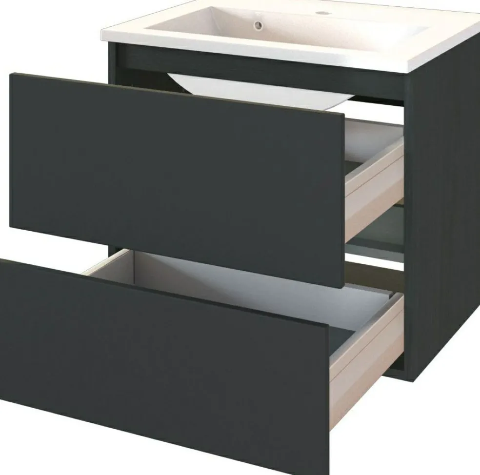 Meuble sous vasque avec plan vasque 60 BAABE