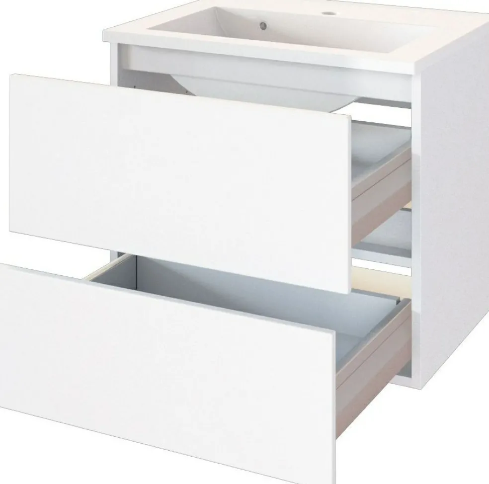 Meuble sous vasque avec plan vasque 60 BAABE