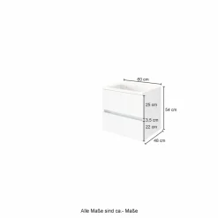 Held Armoires De Salle De Bains<Meuble sous vasque avec vasque LUCCA