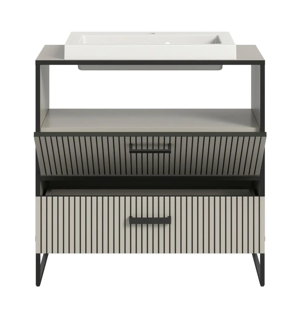 Xonox Armoires De Salle De Bains<Meuble sous vasque avec vasque BAGNO