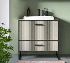 Xonox Armoires De Salle De Bains<Meuble sous vasque avec vasque BAGNO