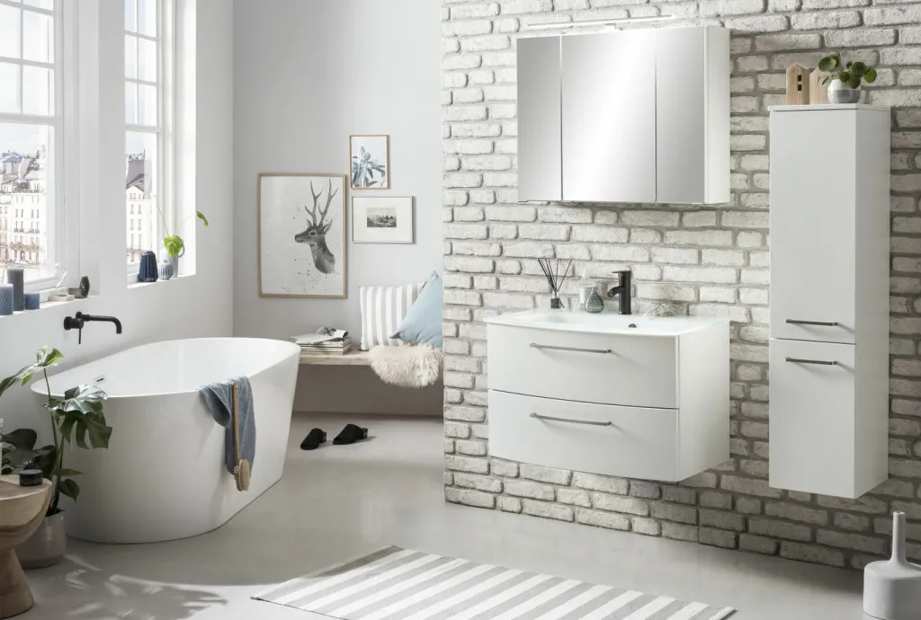 Held Armoires De Salle De Bains<Meuble sous vasque avec vasque STOCKHOLM