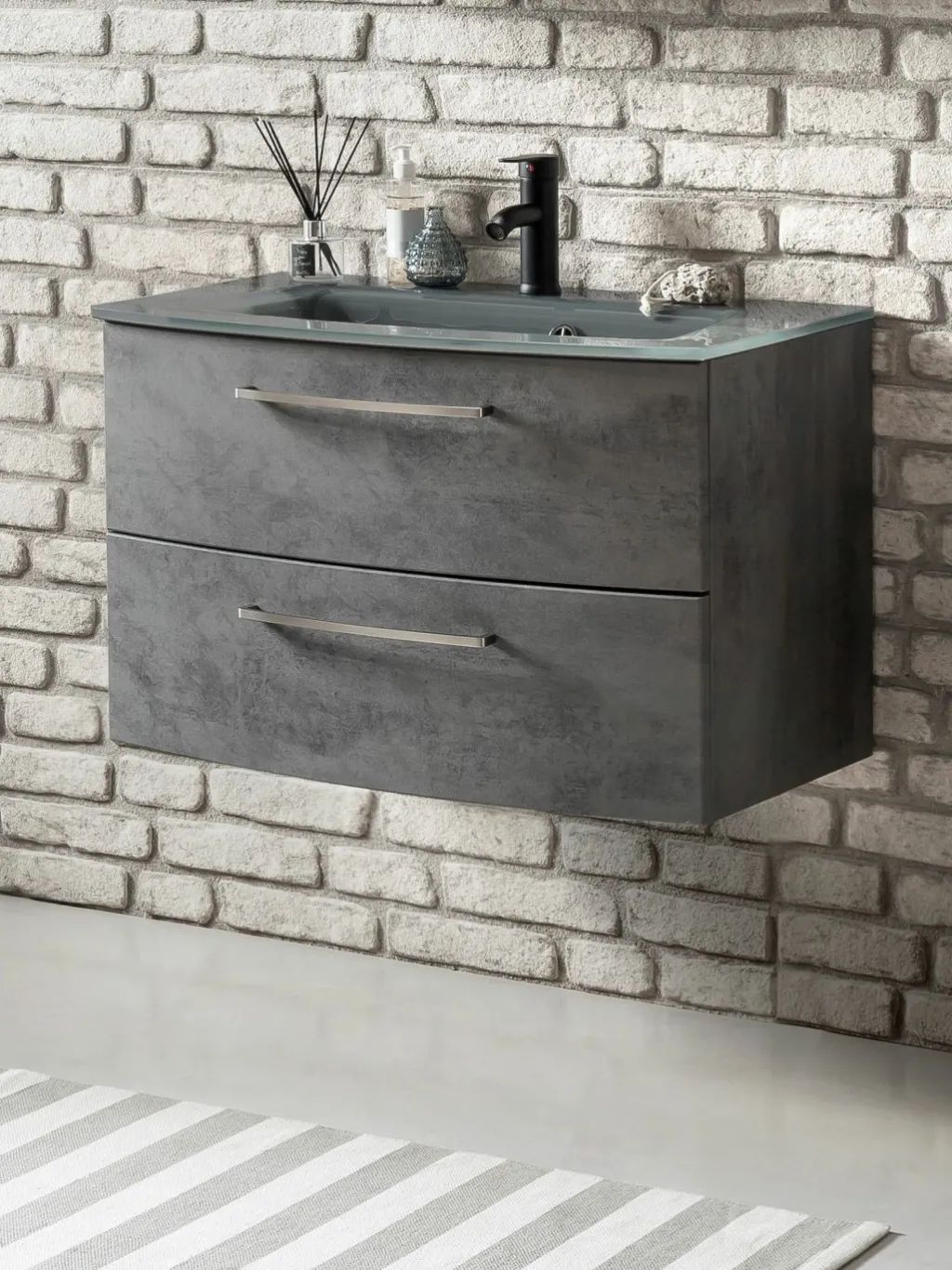 Held Armoires De Salle De Bains<Meuble sous vasque avec vasque STOCKHOLM