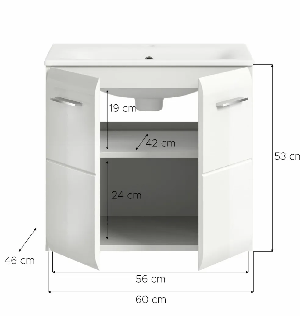 Meuble sous vasque avec vasque BONGA