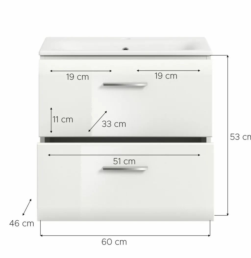 Xonox Armoires De Salle De Bains<Meuble sous vasque avec vasque BONGA