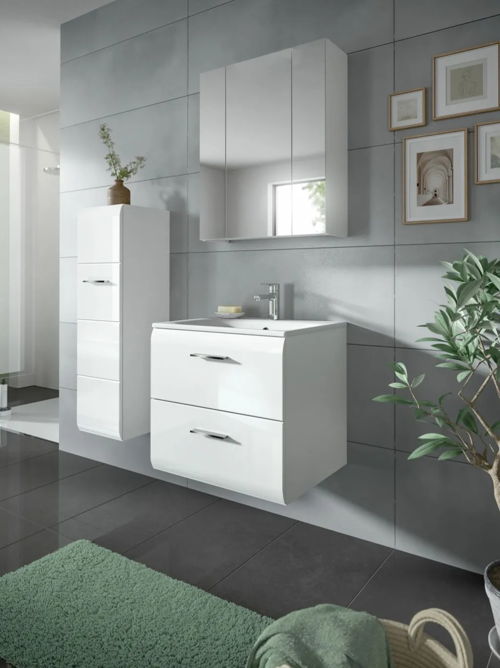 Xonox Armoires De Salle De Bains<Meuble sous vasque avec vasque BONGA