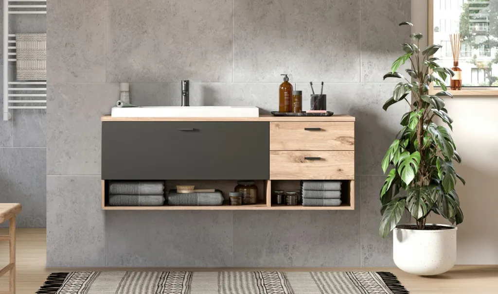 Xonox Armoires De Salle De Bains<Meuble sous vasque avec vasque METU