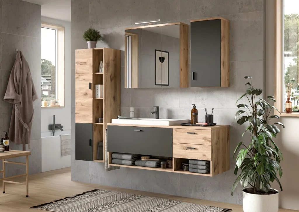 Xonox Armoires De Salle De Bains<Meuble sous vasque avec vasque METU