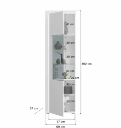 Xonox Vitrines Sur Pied<Meuble vitrine ADOLA
