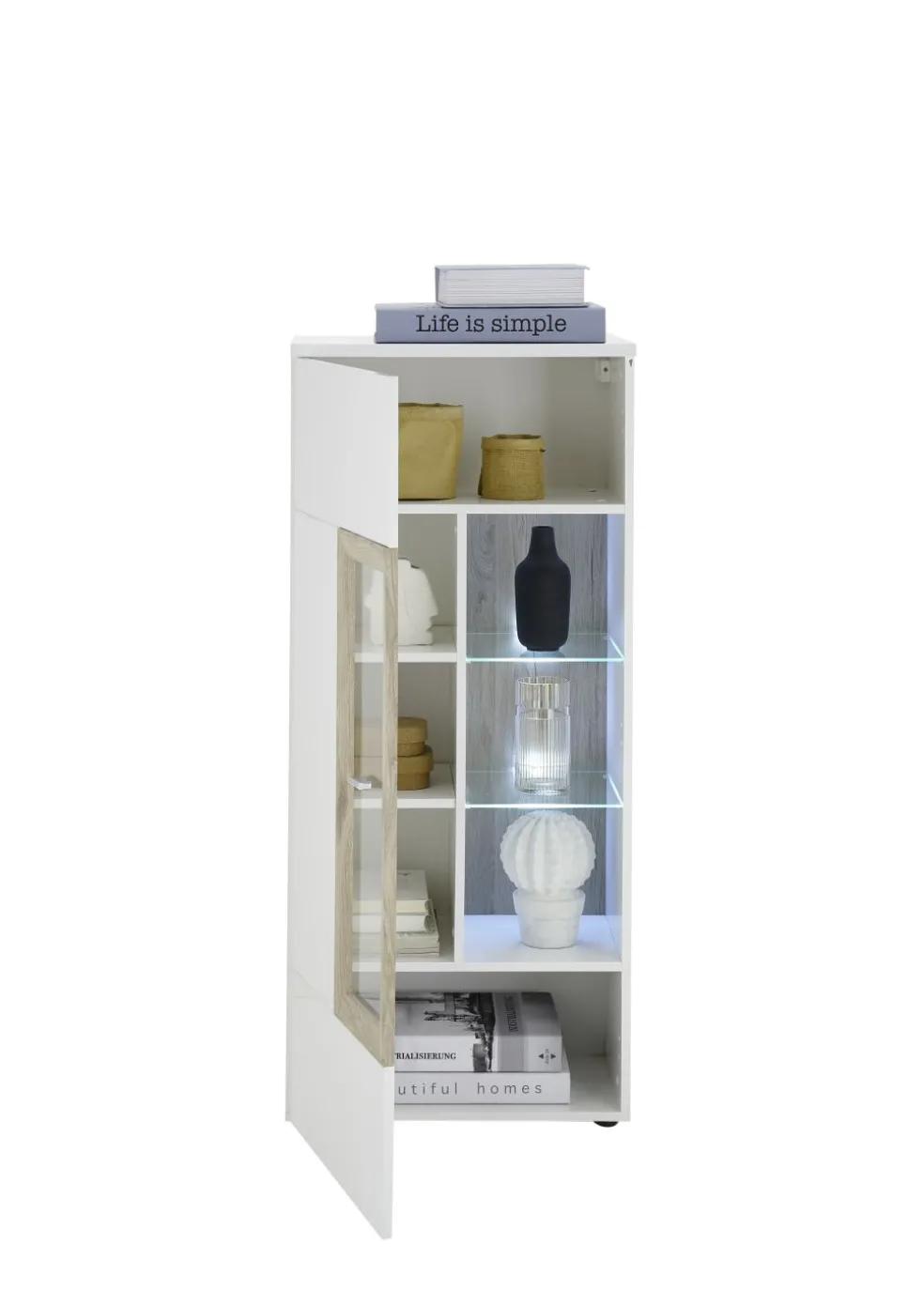 Meuble vitrine avec éclairage BRÜNN